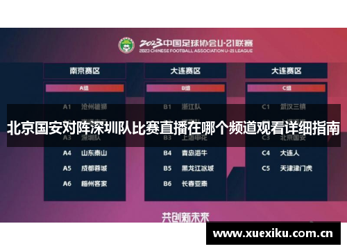 北京国安对阵深圳队比赛直播在哪个频道观看详细指南